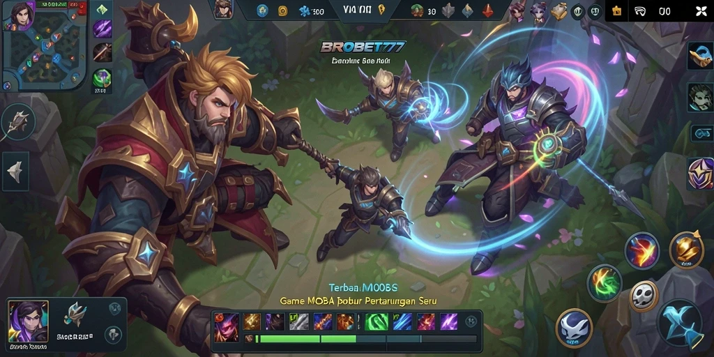 Tampilan menarik dari gameplay MOBA BROBET77 yang mendebarkan.