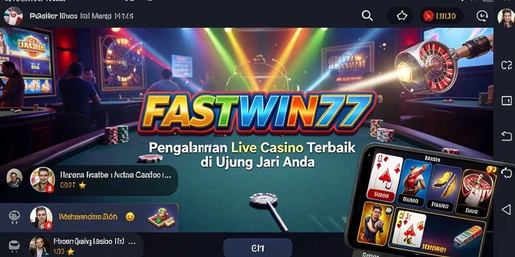 Tampilan gameplay Live Casino yang mengasyikkan dan interaktif.