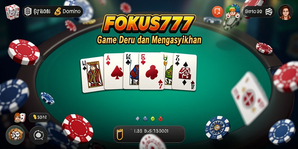 Tampilan gameplay seru dari FOKUS777 dalam aksi domino.