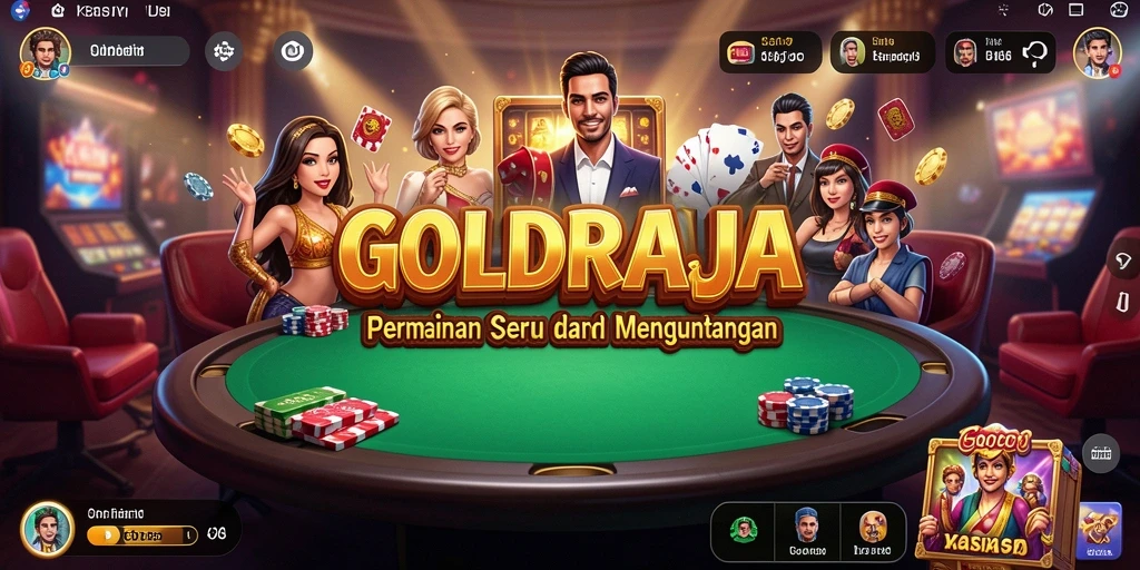 Tampilan gameplay mendebarkan di GOLDRAJA dengan grafis menakjubkan.