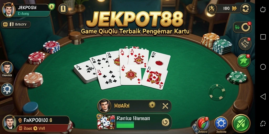 Screenshot JEKPOT88 menampilkan serunya gameplay QiuQiu.