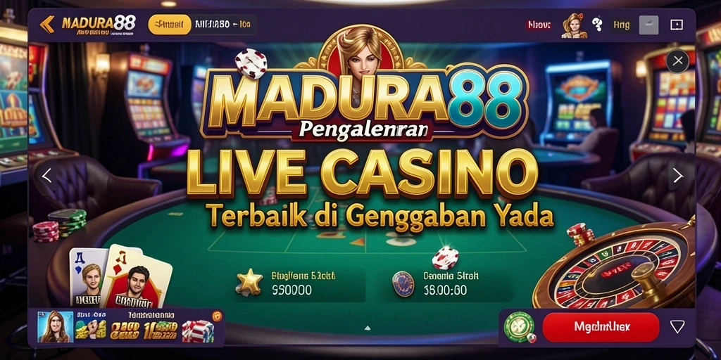 Gameplay Live Casino yang mengasyikkan dan interaktif di MADURA88.