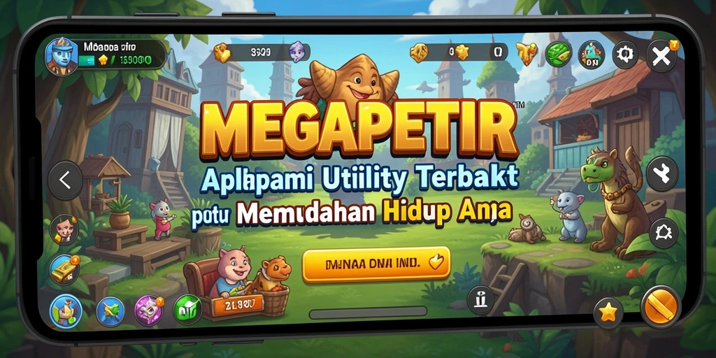 Tampilan MEGAPETIR yang sederhana dan intuitif.