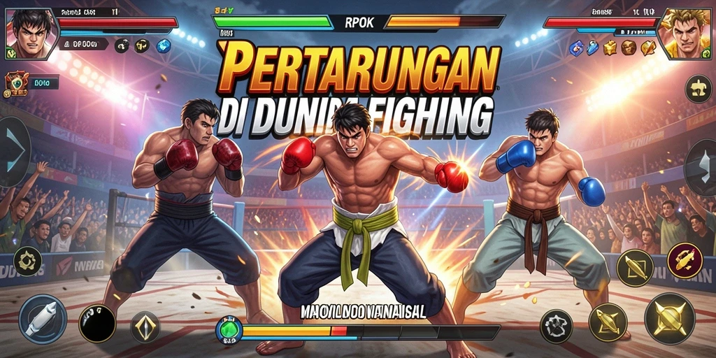 Tampilan gameplay RPOK yang seru dan penuh aksi pertarungan.
