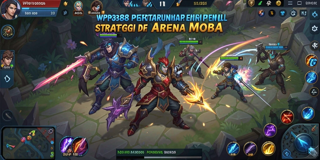 Tampilan gameplay WP888 yang mendebarkan saat pertarungan terjadi.